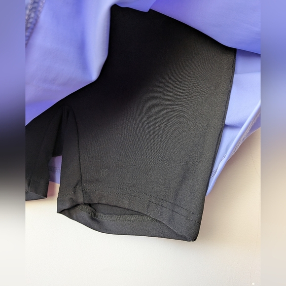 MOOV Activewear Montréal Made In Québec Skort Size Large Lilac And Black - Picture 2 of 8